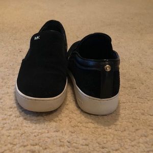 Michael Kors Black Suede Slip on Sneakers